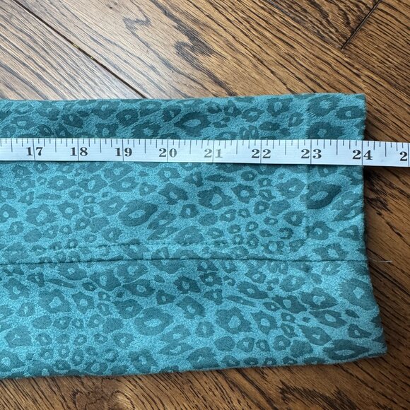 APNY Aqua Teal Leopard Print Blazer Jacket NWT Women’s Size Large - Picture 3 of 12